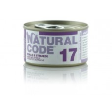 Natural Code 17 pollo e struzzo 85gr